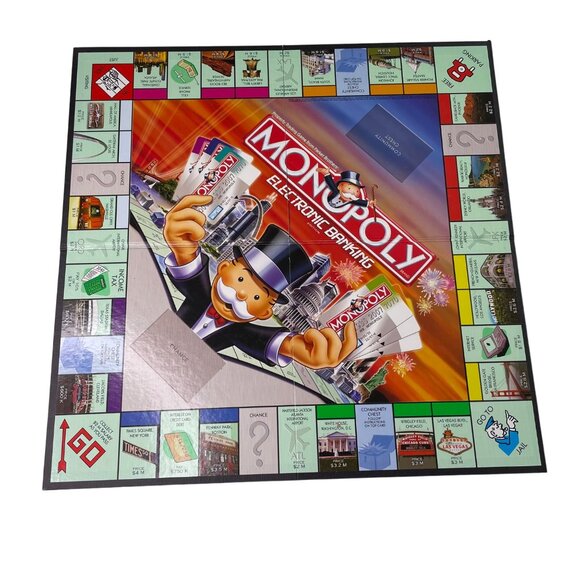 Monopoly Electronic Banking Game Board ONLY Replacement Game Parts Quarter u Fol - Picture 1 of 5